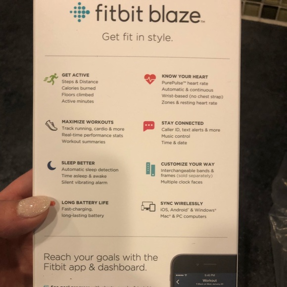FitBit Blaze Smart Watch- Small purple - Picture 5 of 6